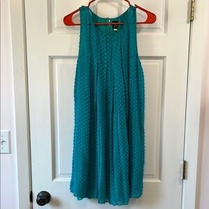 Anthropologie Sachin + Babi Swiss Dot Teal & Blue Mini Silk Blend Dress - Size 4